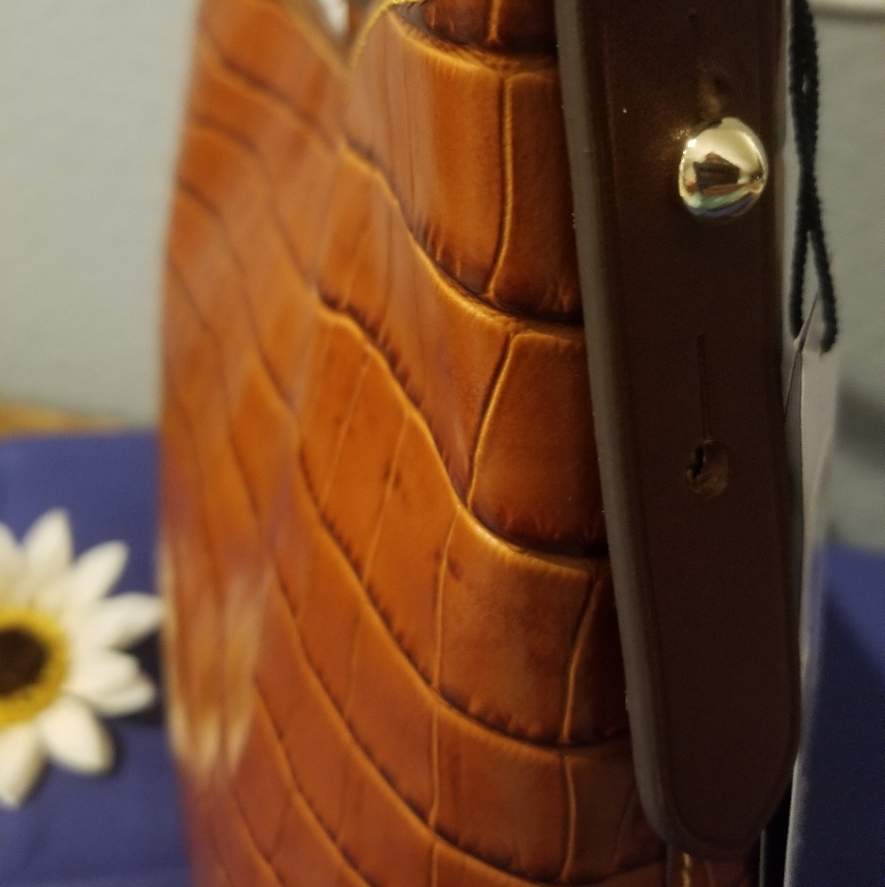 Dooney & Bourke Cooper Croc Hobo Shoulder Bag NWT - Picture 6 of 16
